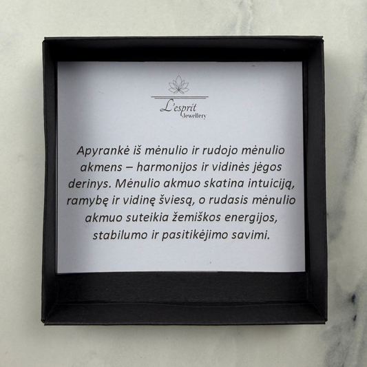 Mėnulio akmenų apyrankė
