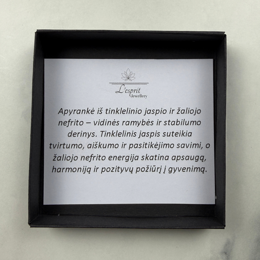 Jaspio ir Nefrito apyrankė