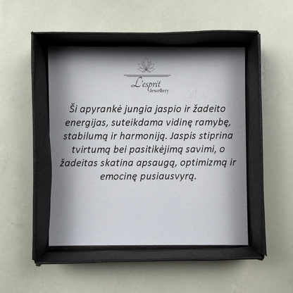 Žadeito ir Jaspio apyrankė